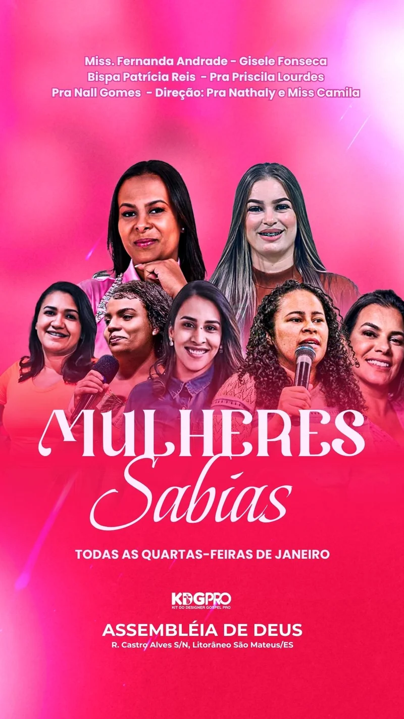 Mulheres Sábias | Culto de Mulheres | Arte para Igreja Editável no Canva | Story Mulheres Sábias | Culto de Mulheres | Arte para Igreja Editável no Canva | Story