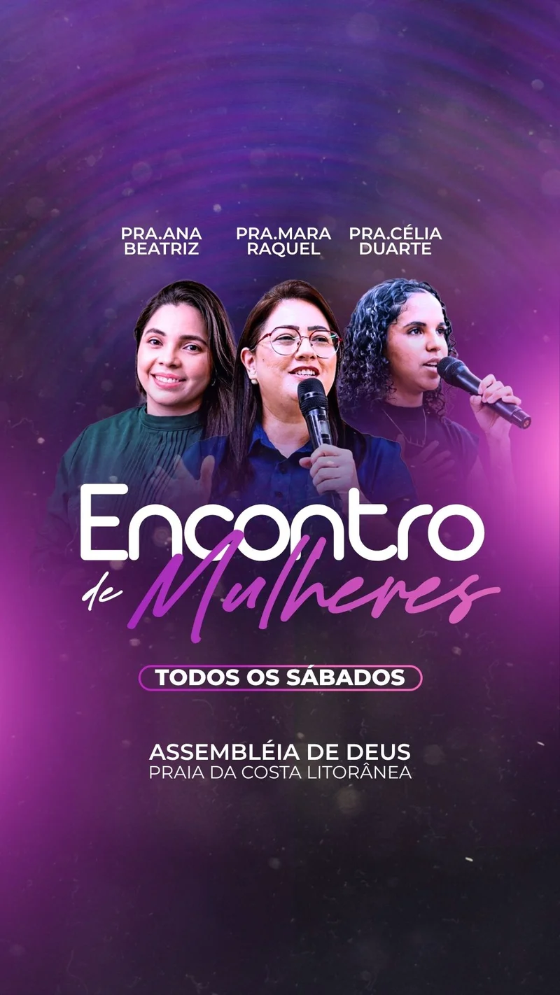 Encontro de Mulheres | Culto de Mulheres | Arte para Igreja Editável no Canva | Story Encontro de Mulheres | Culto de Mulheres | Arte para Igreja Editável no Canva | Story