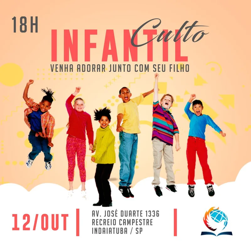 Culto Infantil – Venha Adorar com Seu Filho | Culto Infantil | Arte para Igreja Editável no Canva | Feed Culto Infantil – Venha Adorar com Seu Filho | Culto Infantil | Arte para Igreja Editável no Canva | Feed