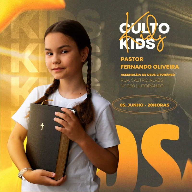 Culto Kids | Culto Infantil | Arte para Igreja Editável no Canva | Feed Culto Kids | Culto Infantil | Arte para Igreja Editável no Canva | Feed