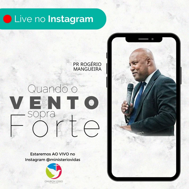 Culto Ao Vivo – Quando o Vento Sopra Forte | Culto Online | Arte para Igreja Editável no Canva | Feed Culto Ao Vivo – Quando o Vento Sopra Forte | Culto Online | Arte para Igreja Editável no Canva | Feed