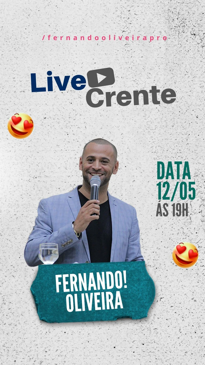 Live Crente – Louvor e Palavra | Culto Online | Arte para Igreja Editável no Canva | Story Live Crente – Louvor e Palavra | Culto Online | Arte para Igreja Editável no Canva | Story