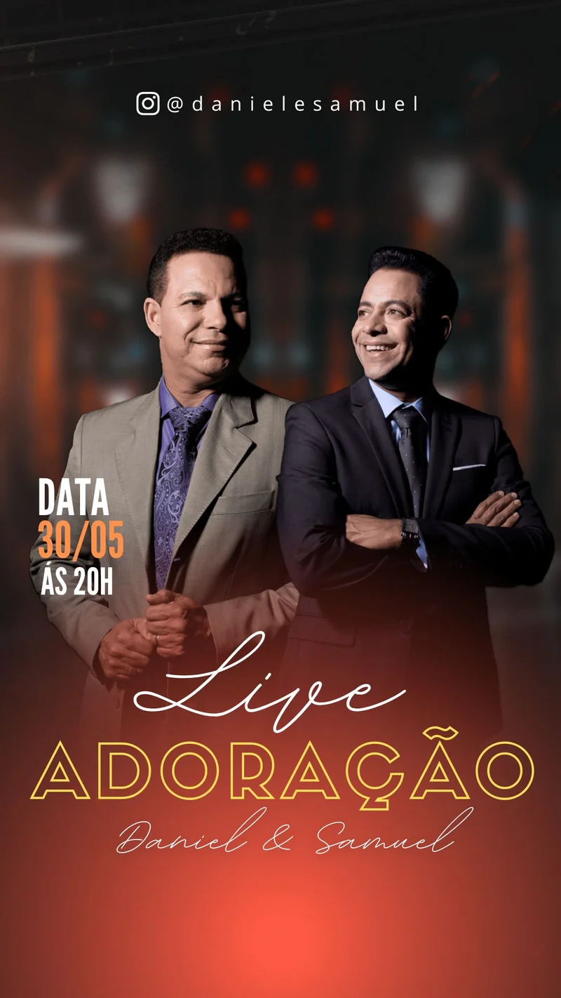 Live de Adoração | Culto Online | Arte para Igreja Editável no Canva | Story Live de Adoração | Culto Online | Arte para Igreja Editável no Canva | Story