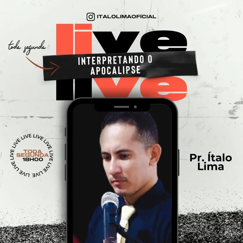 Live – Interpretando o Apocalipse | Culto Online | Arte para Igreja Editável no Canva | Feed Live – Interpretando o Apocalipse | Culto Online | Arte para Igreja Editável no Canva | Feed