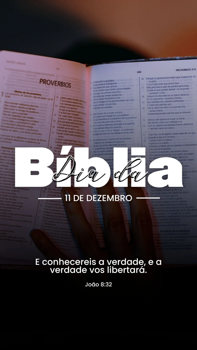 Comemoração do Dia da Bíblia | Datas Comemorativas | Arte para Igreja Editável no Canva | Story Comemoração do Dia da Bíblia | Datas Comemorativas | Arte para Igreja Editável no Canva | Story
