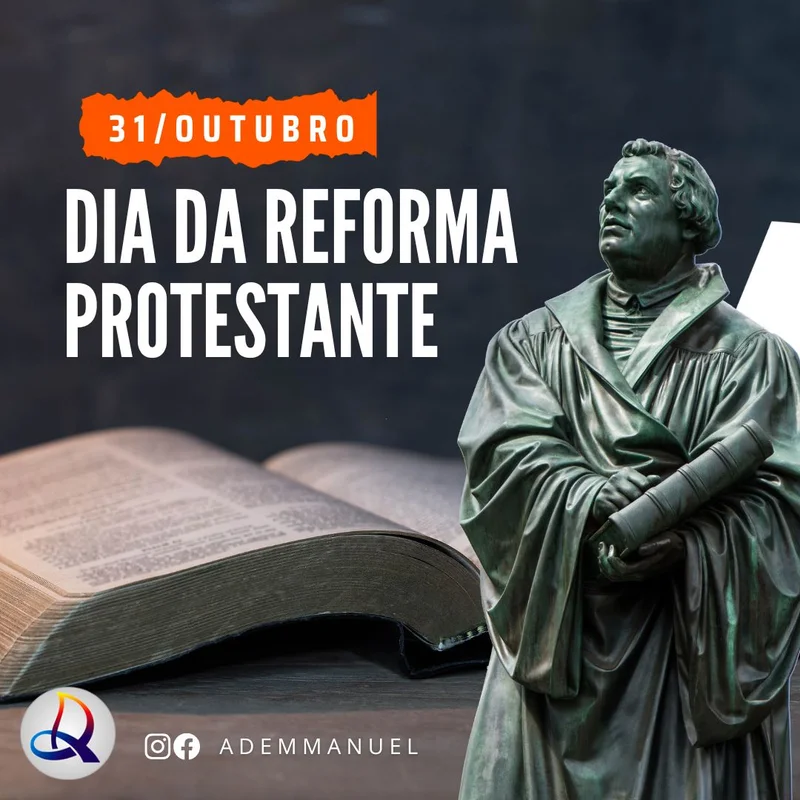 Dia da Reforma Protestante | Datas Comemorativas | Arte para Igreja Editável no Canva | Feed Dia da Reforma Protestante | Datas Comemorativas | Arte para Igreja Editável no Canva | Feed