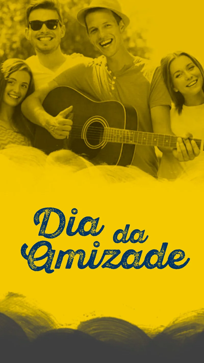 Dia da Amizade | Datas Comemorativas | Arte para Igreja Editável no Canva | Story