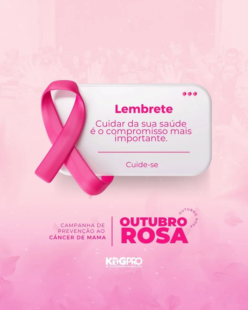 Outubro Rosa - Campanha de Conscientização | Outubro Rosa | Arte para Igreja Editável no Canva | Cartaz Outubro Rosa - Campanha de Conscientização | Outubro Rosa | Arte para Igreja Editável no Canva | Cartaz