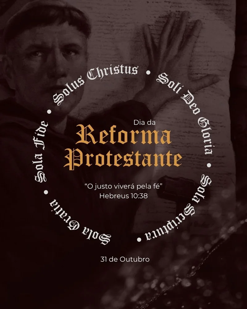 Dia da Reforma Protestante - 31 de Outubro | Datas Comemorativas | Arte para Igreja Editável no Canva | Cartaz Dia da Reforma Protestante - 31 de Outubro | Datas Comemorativas | Arte para Igreja Editável no Canva | Cartaz
