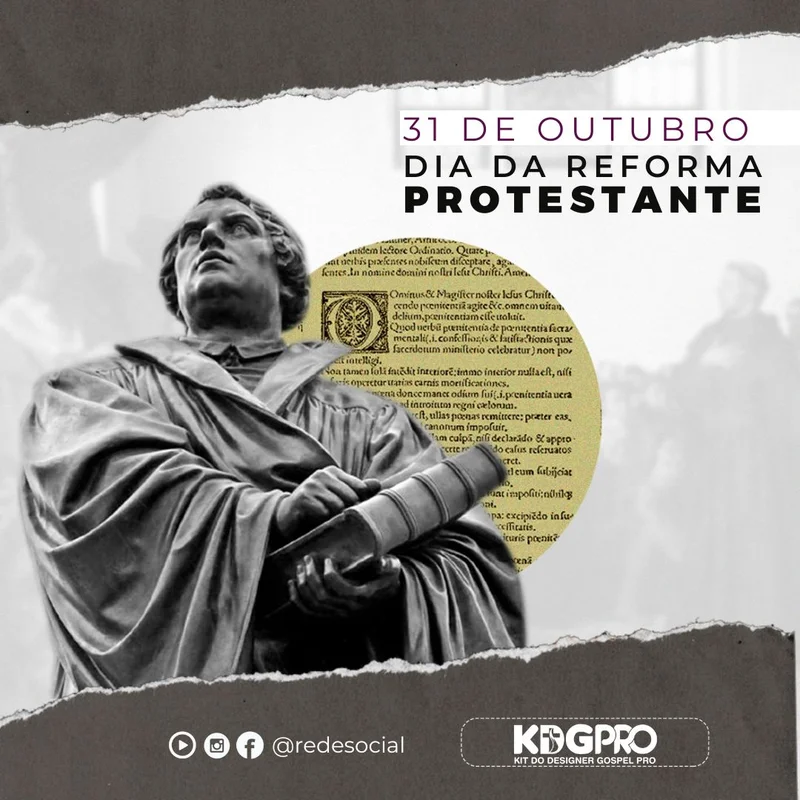 Reforma Protestante - Legado de Fé e Palavra | Datas Comemorativas | Arte para Igreja Editável no Canva | Feed Reforma Protestante - Legado de Fé e Palavra | Datas Comemorativas | Arte para Igreja Editável no Canva | Feed