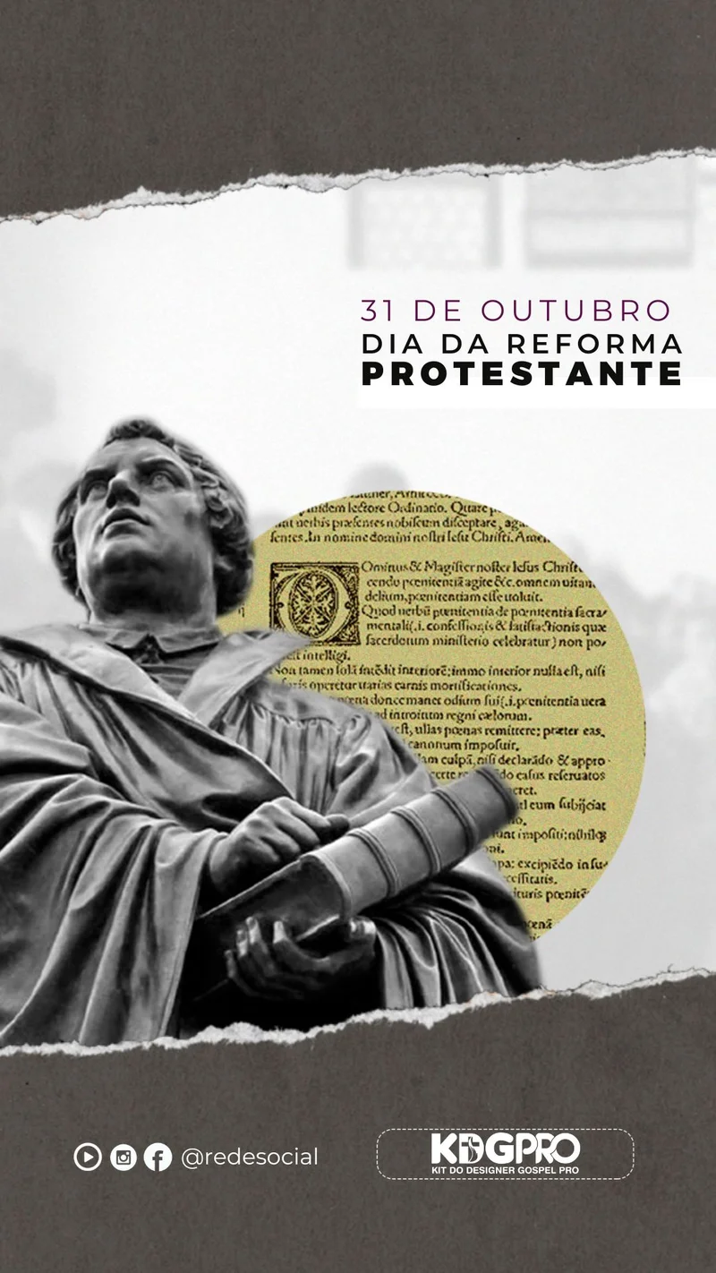 Reforma Protestante - Legado de Fé e Palavra | Datas Comemorativas | Arte para Igreja Editável no Canva | Story Reforma Protestante - Legado de Fé e Palavra | Datas Comemorativas | Arte para Igreja Editável no Canva | Story
