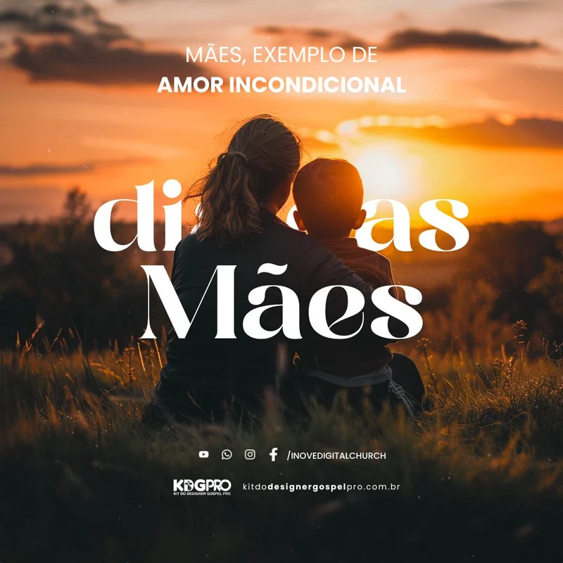 Mãe Cristã | Dia das Mães | Arte para Igreja Editável no Canva | Feed Mãe Cristã | Dia das Mães | Arte para Igreja Editável no Canva | Feed