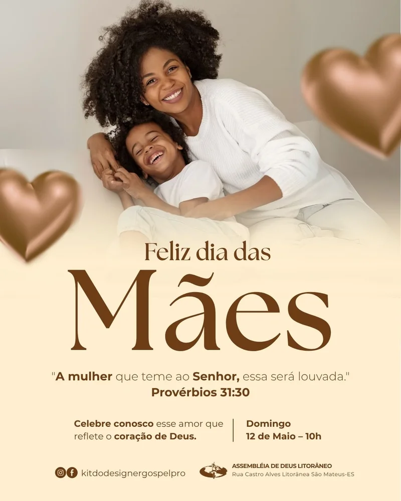 Feliz dia das Mães – Mãe Cristã | Dia das Mães | Arte para Igreja Editável no Canva | Cartaz Feliz dia das Mães – Mãe Cristã | Dia das Mães | Arte para Igreja Editável no Canva | Cartaz
