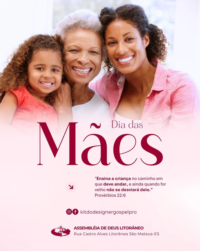 Feliz Dia das Mães – Êxodo 20:12 | Dia das Mães | Arte para Igreja Editável no Canva | Cartaz