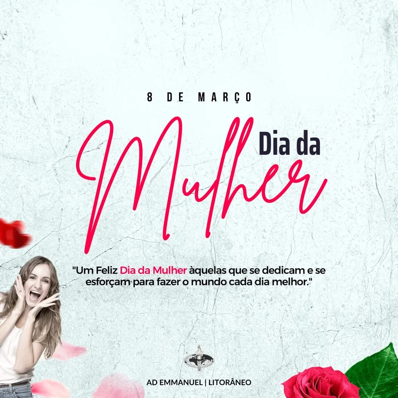 Feliz Dia da Mulher com Propósito de Deus | Dia das Mulheres | Arte para Igreja Editável no Canva | Feed Feliz Dia da Mulher com Propósito de Deus | Dia das Mulheres | Arte para Igreja Editável no Canva | Feed