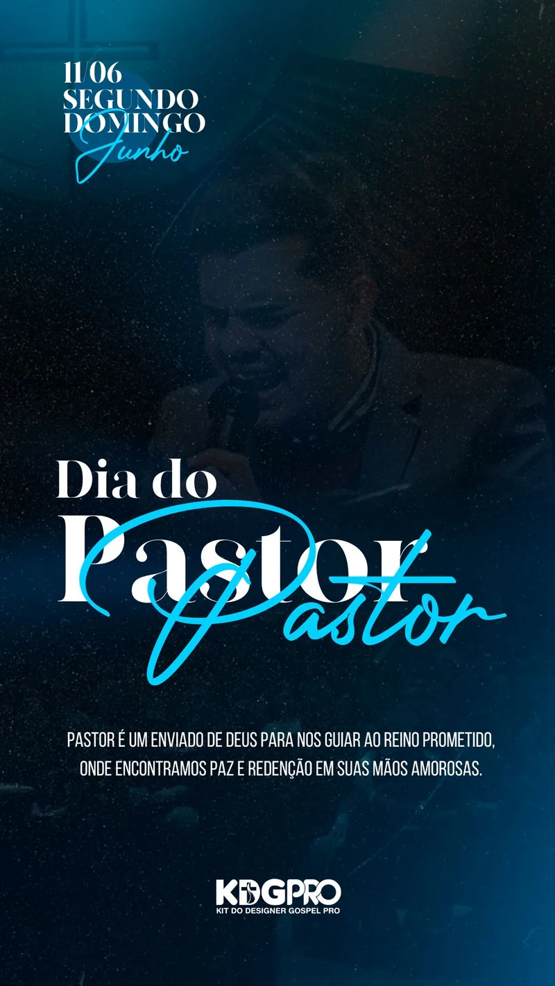 Homenagem aos Pastores – Gratidão Pastoral | Dia do Pastor | Arte para Igreja Editável no Canva | Story