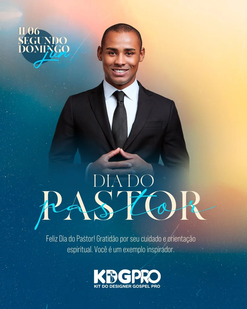 Pastores Segundo o Coração de Deus – Vocação Pastoral | Dia do Pastor | Arte para Igreja Editável no Canva | Cartaz