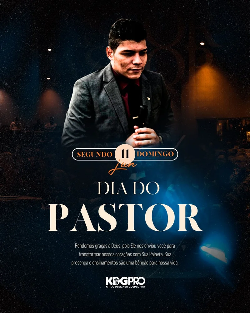 Mensagem para Pastores – Guia Espiritual | Dia do Pastor | Arte para Igreja Editável no Canva | Cartaz