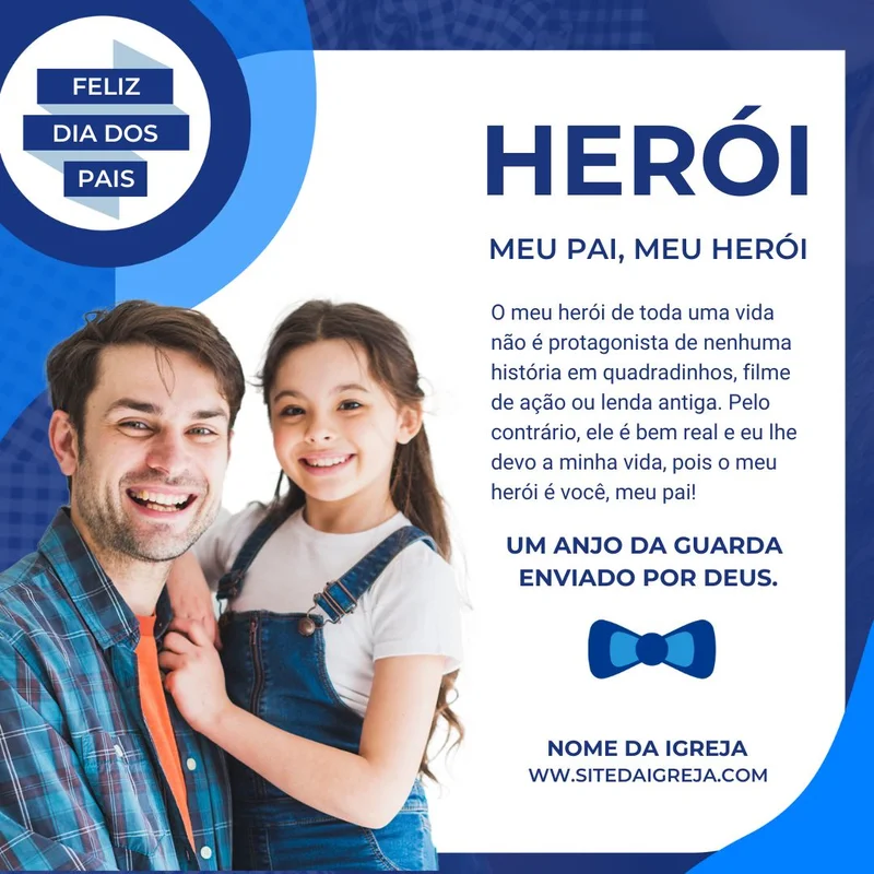 Parabéns Pai de Fé – Feliz Dia dos Pais | Dia dos Pais | Arte para Igreja Editável no Canva | Feed Parabéns Pai de Fé – Feliz Dia dos Pais | Dia dos Pais | Arte para Igreja Editável no Canva | Feed