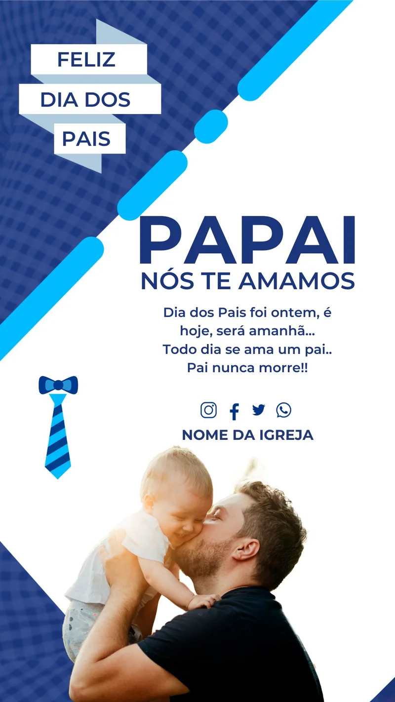 Homenagem ao Pai Cristão – Dia dos Pais na Igreja | Dia dos Pais | Arte para Igreja Editável no Canva | Story Homenagem ao Pai Cristão – Dia dos Pais na Igreja | Dia dos Pais | Arte para Igreja Editável no Canva | Story