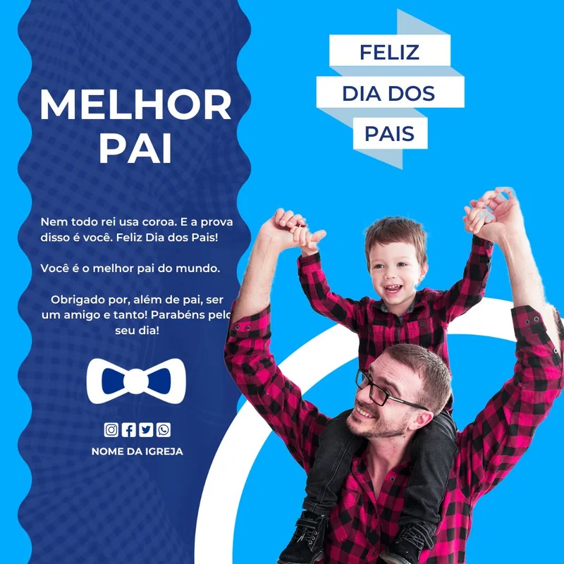 Culto Especial – Dia dos Pais com Deus | Dia dos Pais | Arte para Igreja Editável no Canva | Feed Culto Especial – Dia dos Pais com Deus | Dia dos Pais | Arte para Igreja Editável no Canva | Feed