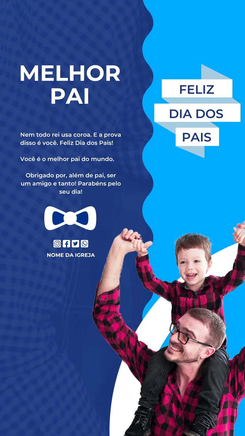 Culto Especial – Dia dos Pais com Deus | Dia dos Pais | Arte para Igreja Editável no Canva | Story Culto Especial – Dia dos Pais com Deus | Dia dos Pais | Arte para Igreja Editável no Canva | Story