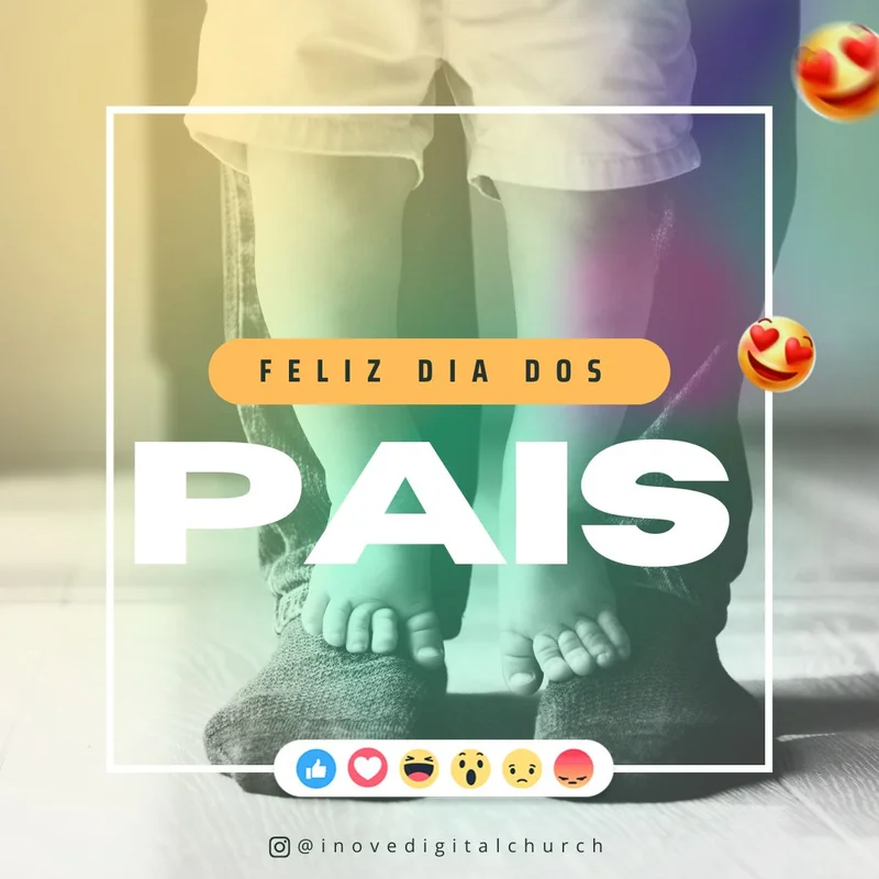 Feliz Dia dos Pais | Dia dos Pais | Arte para Igreja Editável no Canva | Feed Feliz Dia dos Pais | Dia dos Pais | Arte para Igreja Editável no Canva | Feed