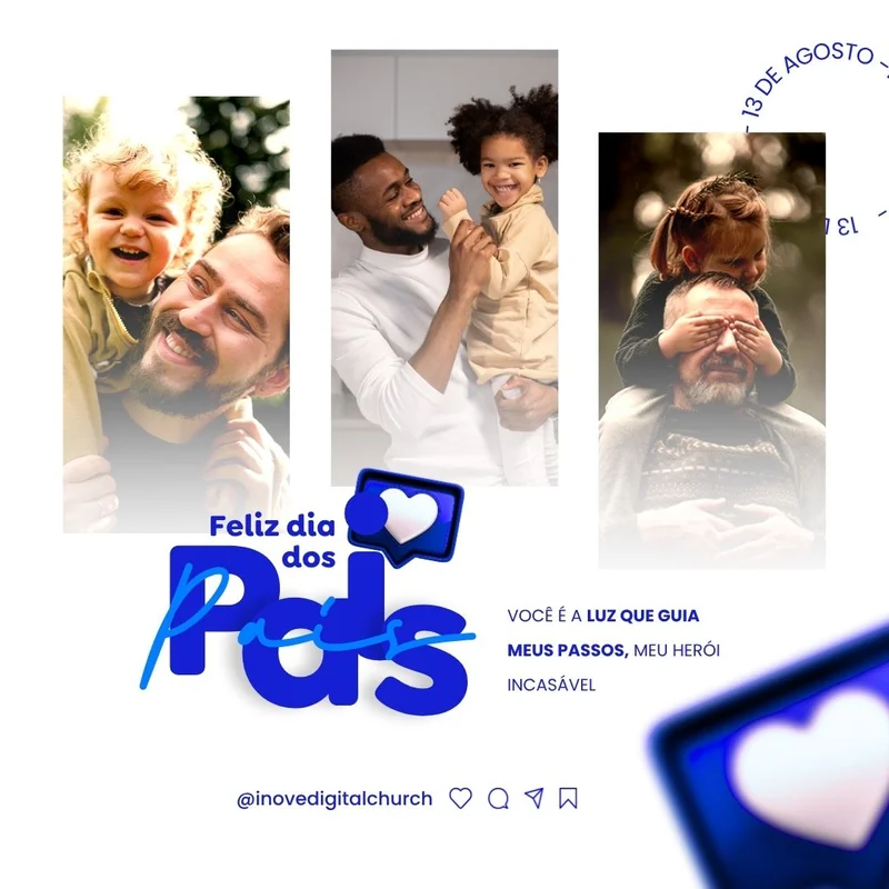 Pai Presente de Deus – Dia dos Pais Evangélico | Dia dos Pais | Arte para Igreja Editável no Canva | Feed Pai Presente de Deus – Dia dos Pais Evangélico | Dia dos Pais | Arte para Igreja Editável no Canva | Feed