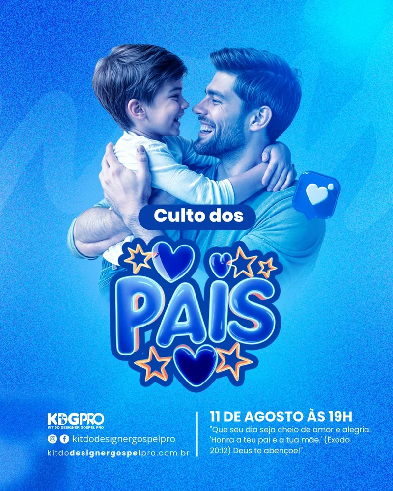 Feliz Dia dos Pais – Culto dos Pais | Dia dos Pais | Arte para Igreja Editável no Canva | Cartaz Feliz Dia dos Pais – Culto dos Pais | Dia dos Pais | Arte para Igreja Editável no Canva | Cartaz