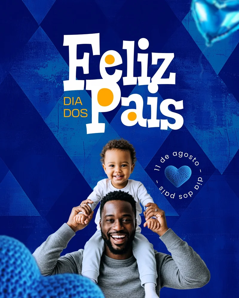 Pai Cristão | Dia dos Pais | Arte para Igreja Editável no Canva | Cartaz