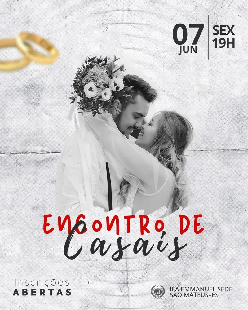 Encontro de Casais – Inscrições Abertas | Encontro de Casais | Arte para Igreja Editável no Canva | Cartaz Encontro de Casais – Inscrições Abertas | Encontro de Casais | Arte para Igreja Editável no Canva | Cartaz