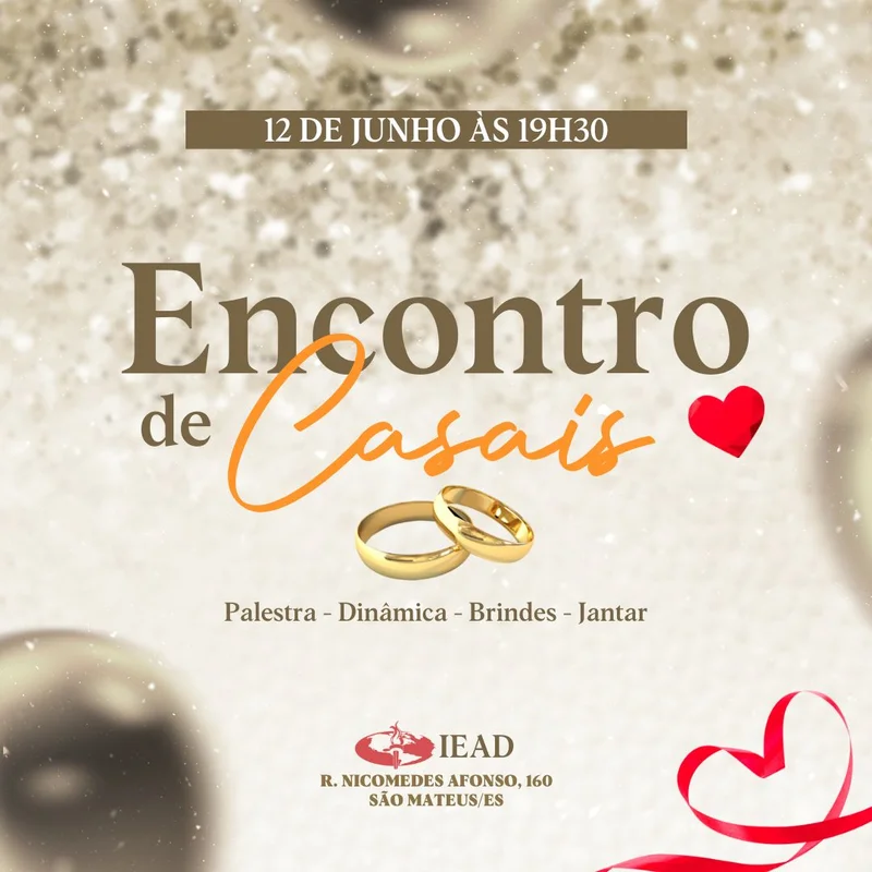 Encontro de Casais | Arte para Igreja Editável no Canva | Feed Encontro de Casais | Arte para Igreja Editável no Canva | Feed
