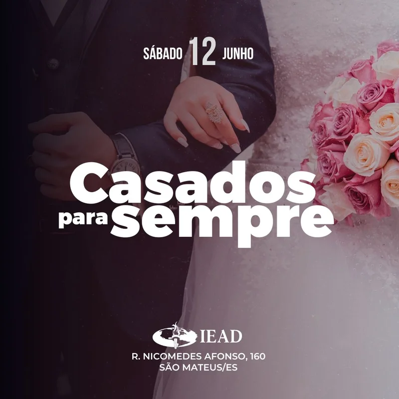 Casados para Sempre | Encontro de Casais | Arte para Igreja Editável no Canva | Feed Casados para Sempre | Encontro de Casais | Arte para Igreja Editável no Canva | Feed