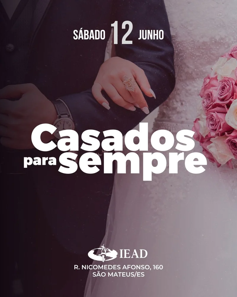 Casados para Sempre | Encontro de Casais | Arte para Igreja Editável no Canva | Cartaz Casados para Sempre | Encontro de Casais | Arte para Igreja Editável no Canva | Cartaz