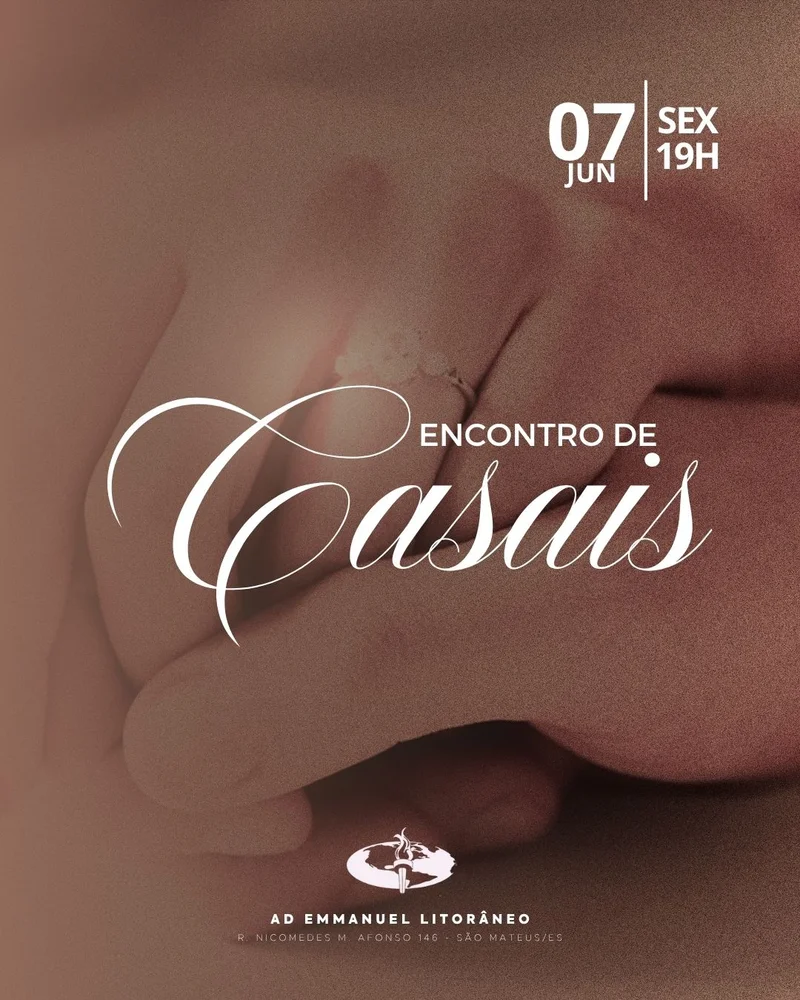Encontro de Casais – Sexta-feira | Encontro de Casais | Arte para Igreja Editável no Canva | Cartaz Encontro de Casais – Sexta-feira | Encontro de Casais | Arte para Igreja Editável no Canva | Cartaz
