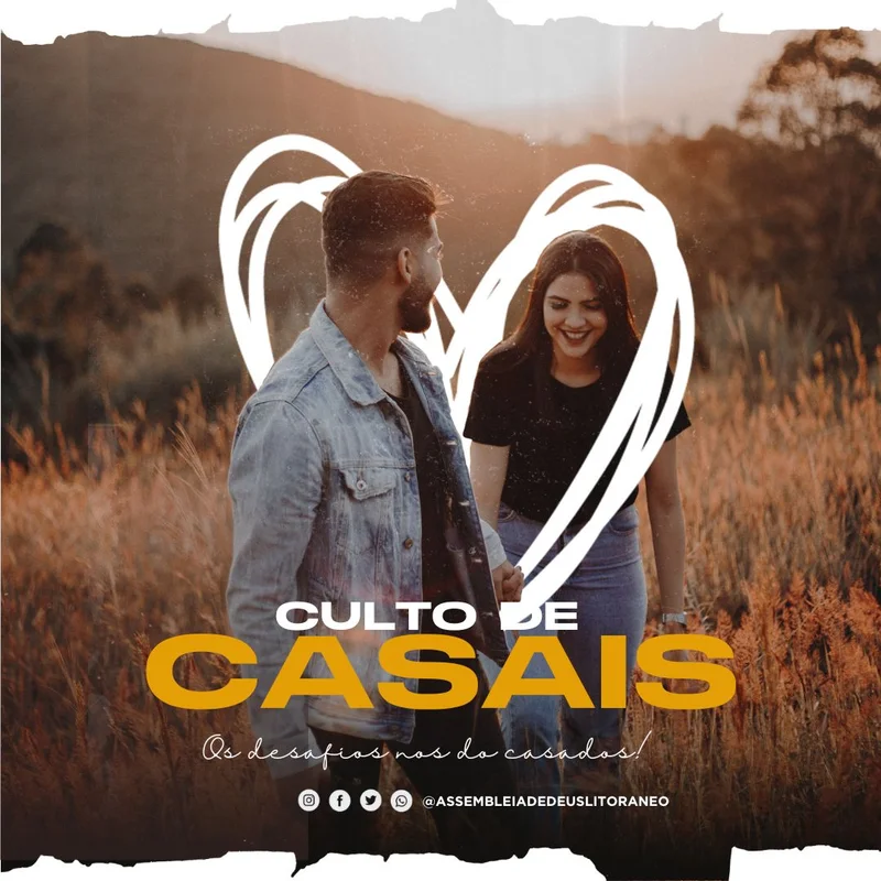 Desafios do Casamento | Encontro de Casais | Arte para Igreja Editável no Canva | Feed Desafios do Casamento | Encontro de Casais | Arte para Igreja Editável no Canva | Feed
