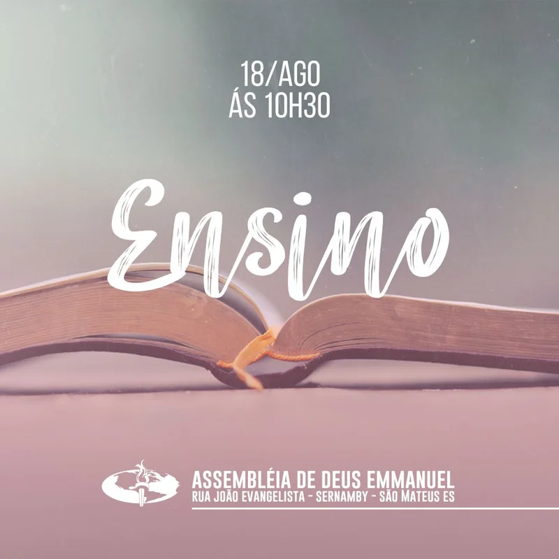 Ensino Bíblico – Assembleia de Deus Emmanuel | Ensino Bíblico | Arte para Igreja Editável no Canva | Feed Ensino Bíblico – Assembleia de Deus Emmanuel | Ensino Bíblico | Arte para Igreja Editável no Canva | Feed