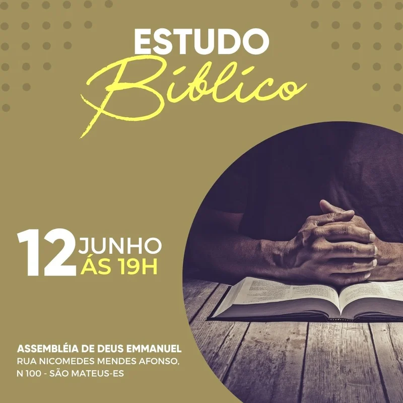Estudo Bíblico | Ensino Bíblico | Arte para Igreja Editável no Canva | Feed Estudo Bíblico | Ensino Bíblico | Arte para Igreja Editável no Canva | Feed