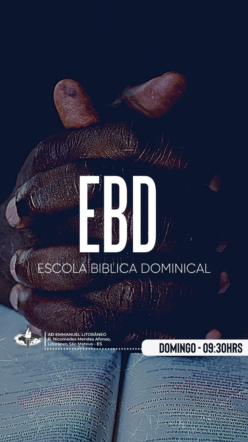 EBD – Escola Bíblica Dominical | Ensino Bíblico | Arte para Igreja Editável no Canva | Story EBD – Escola Bíblica Dominical | Ensino Bíblico | Arte para Igreja Editável no Canva | Story