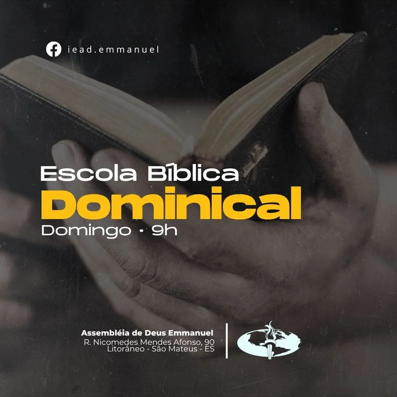 Escola Bíblica Dominical | Ensino Bíblico | Arte para Igreja Editável no Canva | Feed Escola Bíblica Dominical | Ensino Bíblico | Arte para Igreja Editável no Canva | Feed