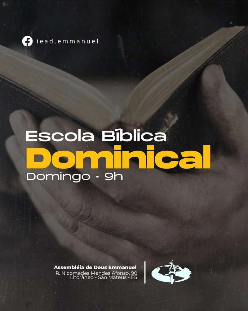 Escola Bíblica Dominical | Ensino Bíblico | Arte para Igreja Editável no Canva | Cartaz Escola Bíblica Dominical | Ensino Bíblico | Arte para Igreja Editável no Canva | Cartaz