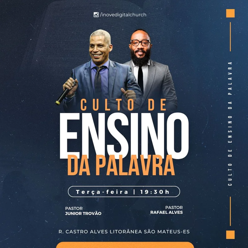 Culto da Palavra | Ensino Bíblico | Arte para Igreja Editável no Canva | Feed Culto da Palavra | Ensino Bíblico | Arte para Igreja Editável no Canva | Feed