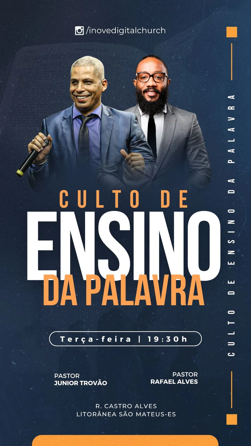 Culto da Palavra | Ensino Bíblico | Arte para Igreja Editável no Canva | Story Culto da Palavra | Ensino Bíblico | Arte para Igreja Editável no Canva | Story