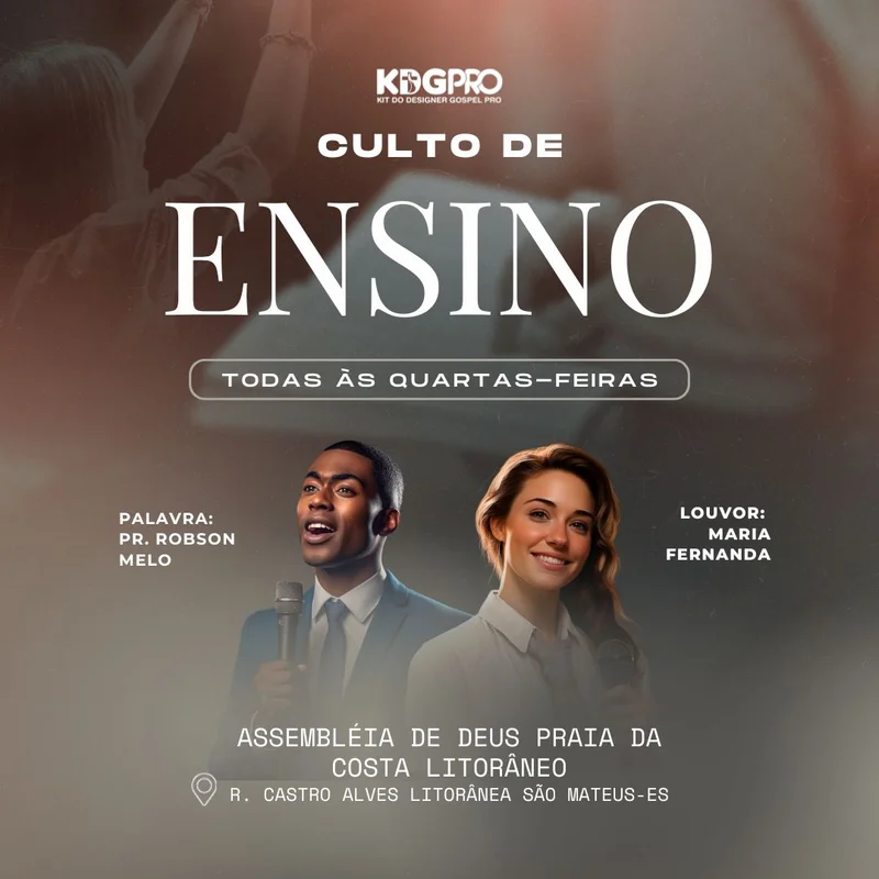 Culto de Ensino – Palavra e Louvor | Ensino Bíblico | Arte para Igreja Editável no Canva | Feed Culto de Ensino – Palavra e Louvor | Ensino Bíblico | Arte para Igreja Editável no Canva | Feed
