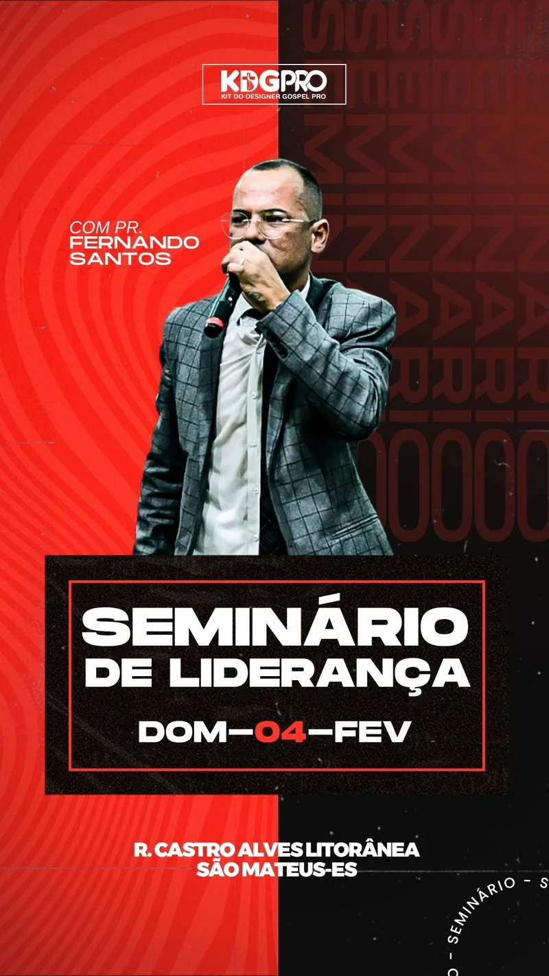 Seminário de Liderança | Ensino Bíblico | Arte para Igreja Editável no Canva | Story Seminário de Liderança | Ensino Bíblico | Arte para Igreja Editável no Canva | Story