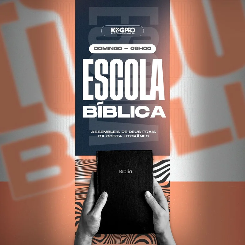 Escola Bíblica | Ensino Bíblico | Arte para Igreja Editável no Canva | Feed Escola Bíblica | Ensino Bíblico | Arte para Igreja Editável no Canva | Feed
