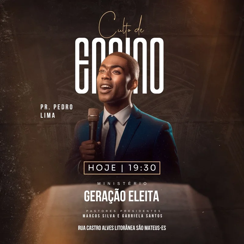 Culto de Ensino | Ensino Bíblico | Arte para Igreja Editável no Canva | Feed Culto de Ensino | Ensino Bíblico | Arte para Igreja Editável no Canva | Feed