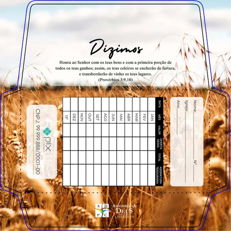 Envelope de Dízimos com Pix | Envelopes Dízimos | Arte para Igreja Editável no Canva | A4 Envelope de Dízimos com Pix | Envelopes Dízimos | Arte para Igreja Editável no Canva | A4