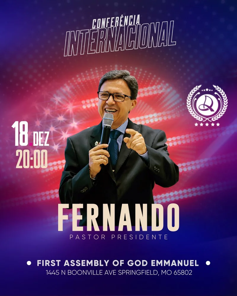 Conferência Internacional | Eventos | Arte para Igreja Editável no Canva | Cartaz Conferência Internacional | Eventos | Arte para Igreja Editável no Canva | Cartaz