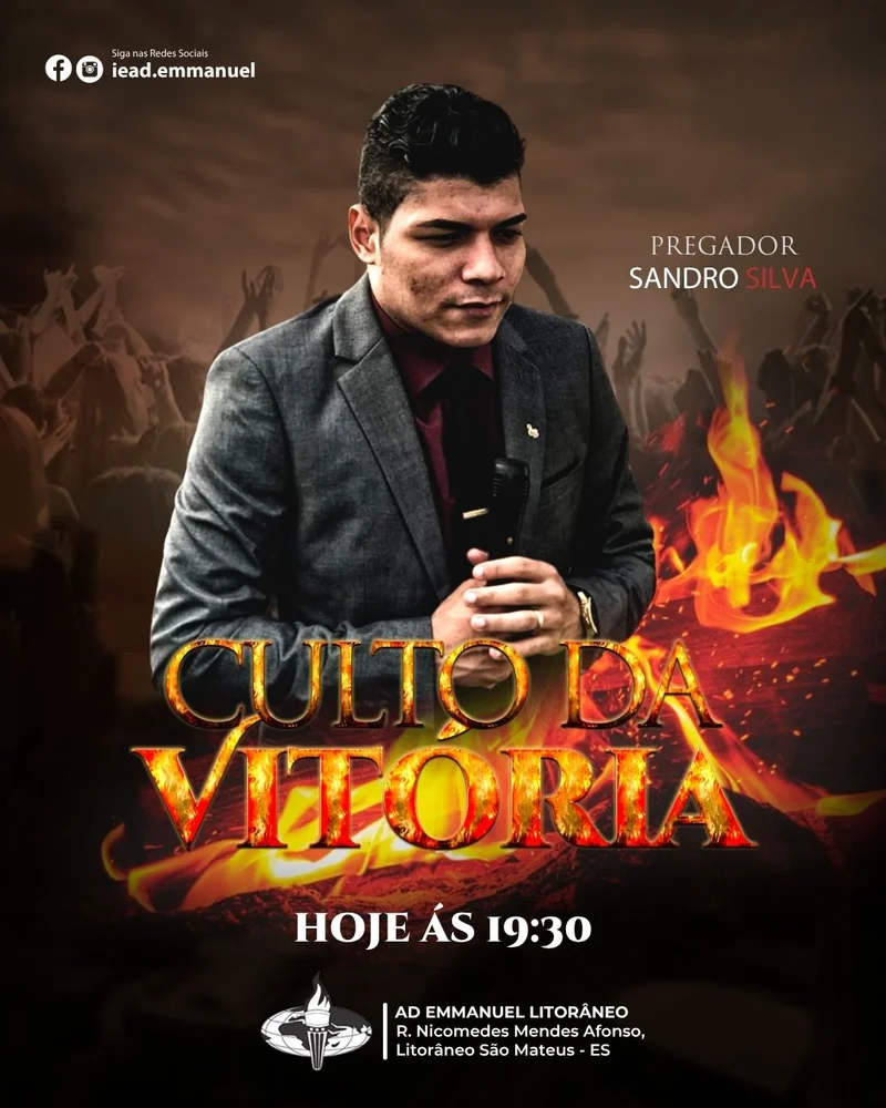 Culto da Vitória – Hoje | Eventos | Arte para Igreja Editável no Canva | Cartaz Culto da Vitória – Hoje | Eventos | Arte para Igreja Editável no Canva | Cartaz